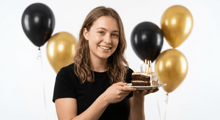 Minimalist Birthday Portrait