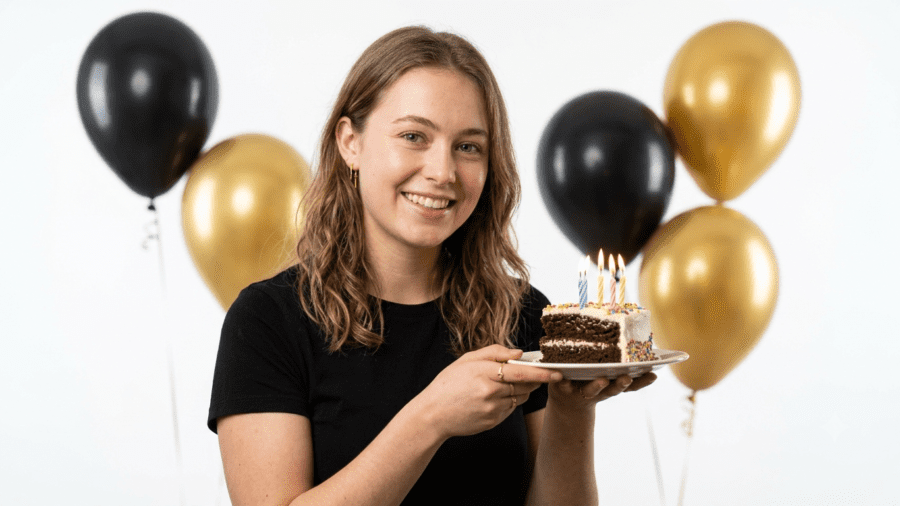 Minimalist Birthday Portrait