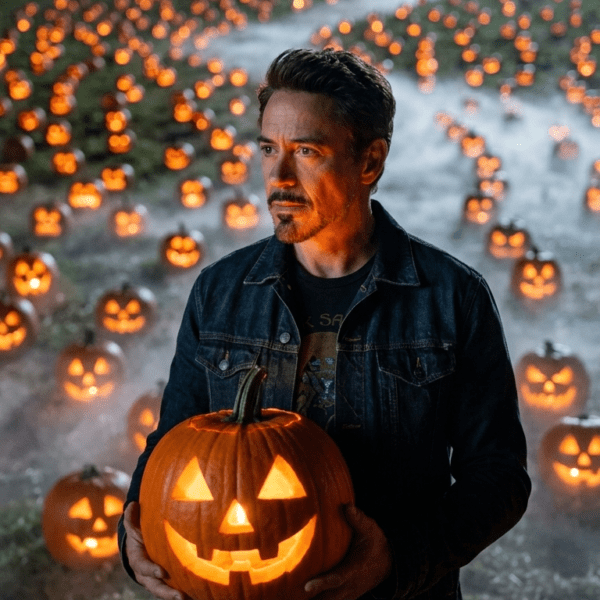 Pumpkin Patch at Night
