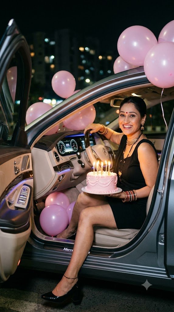 Luxury Birthday Night Drive Editorial
