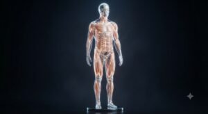 Transparent Bone and Muscle Layering