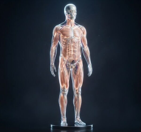 Transparent Bone and Muscle Layering
