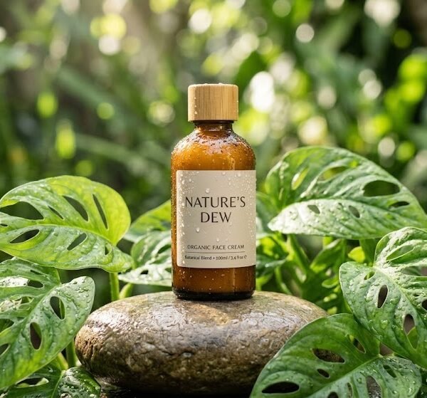 Organic Herbal Skincare Dropper Bottle