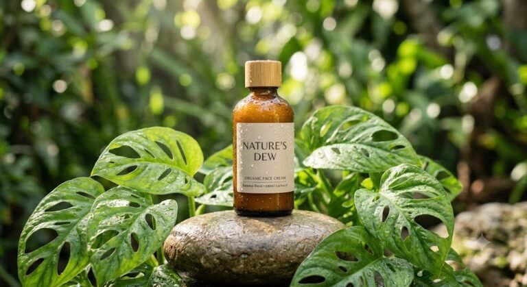Organic Herbal Skincare Dropper Bottle