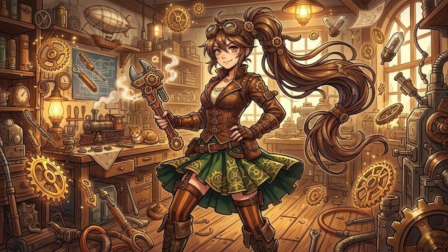 Steampunk Clockwork Mechanist Maiden