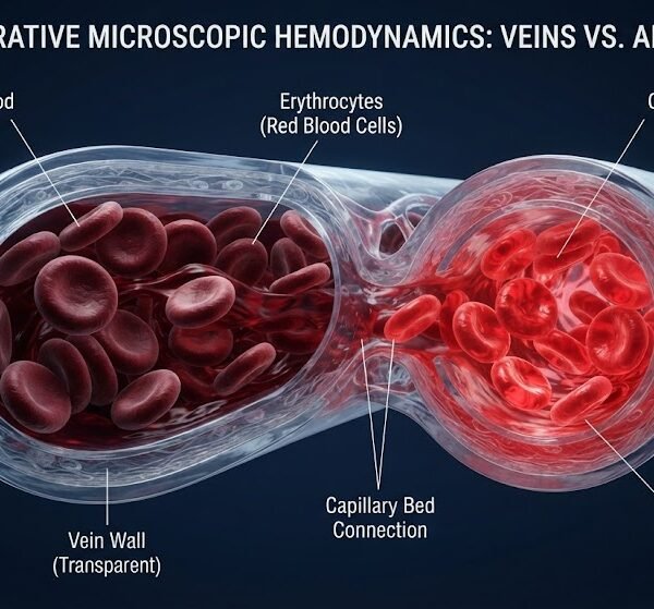 Deoxygenated Blood Color Myth Medical Cross Section