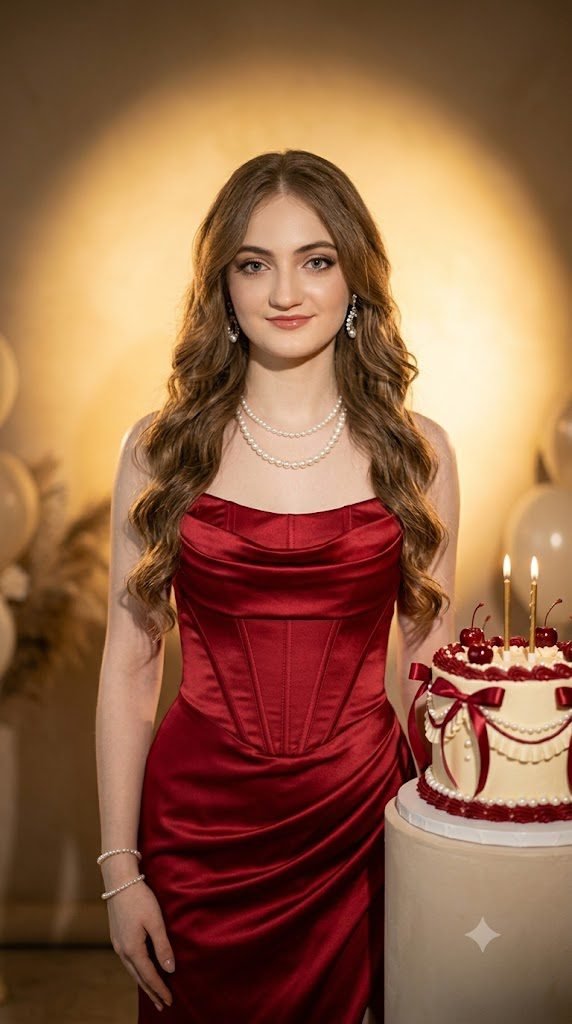 Red Satin Elegance