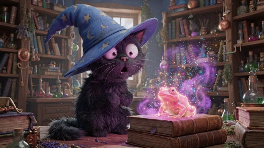 Snooty Wizard Cat Spells Gone Wrong