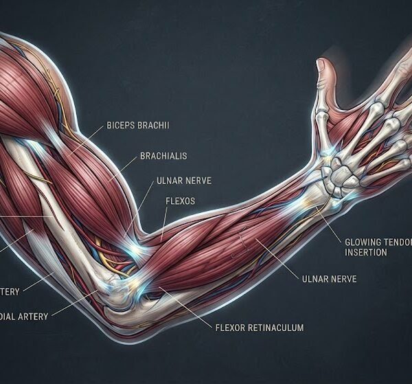 Cutaway Musculoskeletal Arm Mechanics