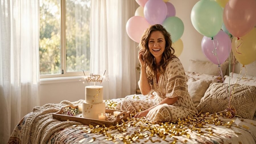 Cozy Boho Birthday Morning Surprise