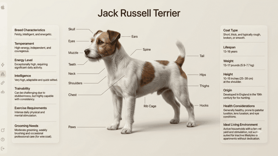 Luxury 3D Dog Breed Anatomy & Care Infographic