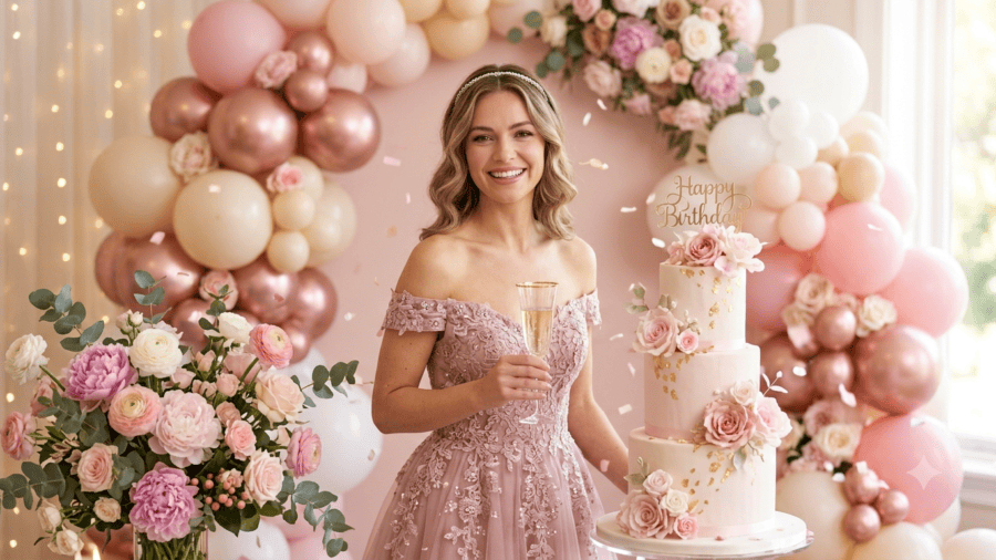Pink Birthday Princess Theme
