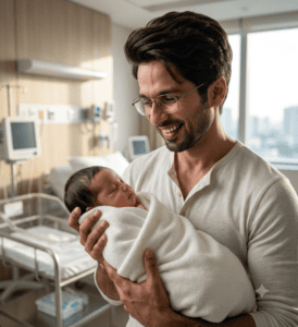 Holding a Newborn Baby Boy or Girl in Hospital