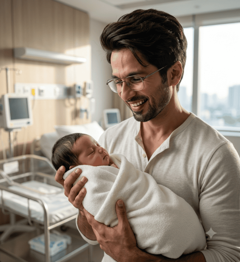Holding a Newborn Baby Boy or Girl in Hospital