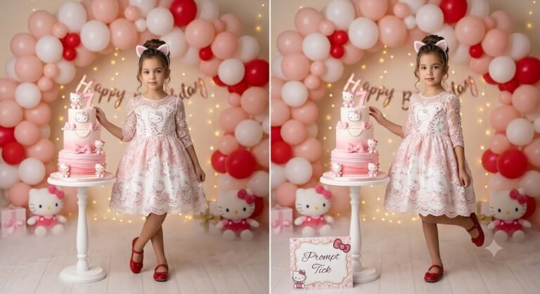 Luxury Hello Kitty 7th Birthday Princess Portrait