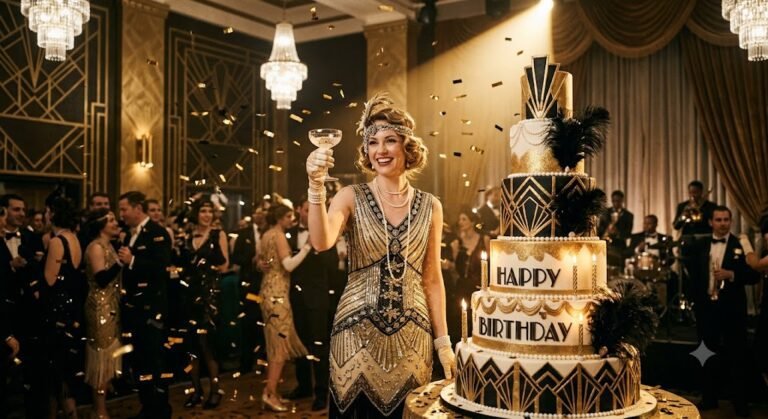 Vintage Roaring Twenties Birthday Glamour