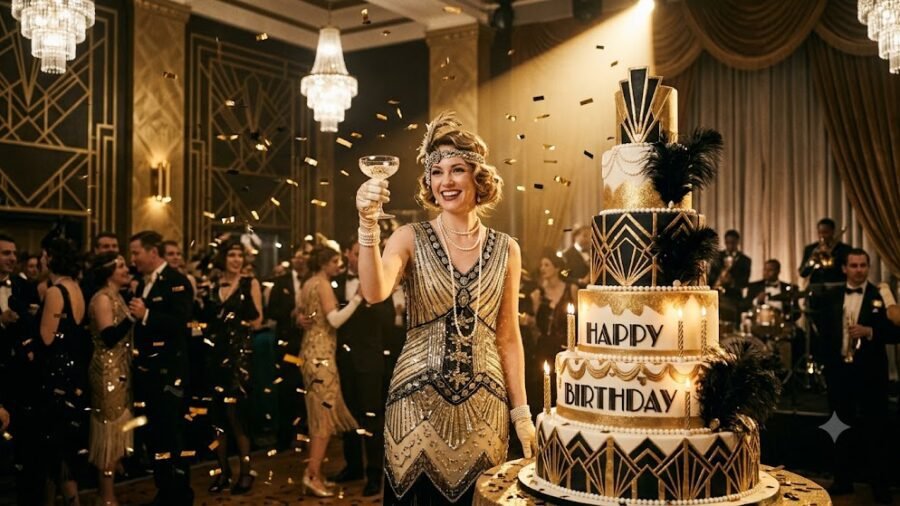 Vintage Roaring Twenties Birthday Glamour