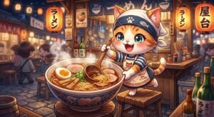 Cute Little Noodle Shop Chibi Chef