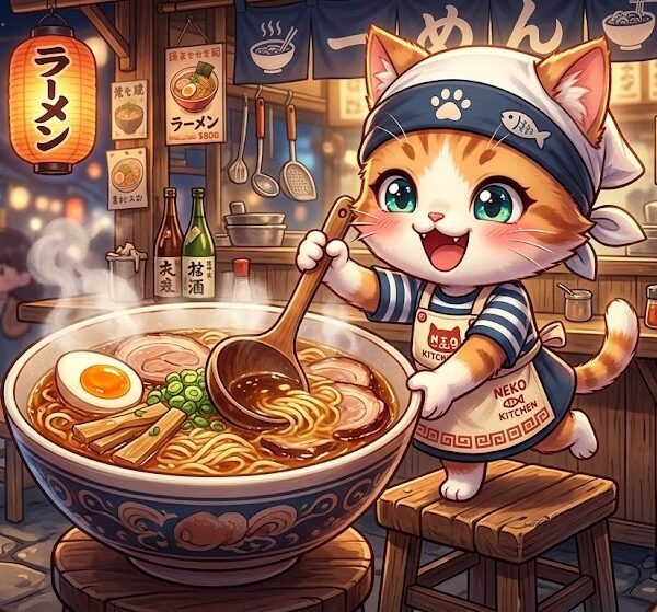 Cute Little Noodle Shop Chibi Chef