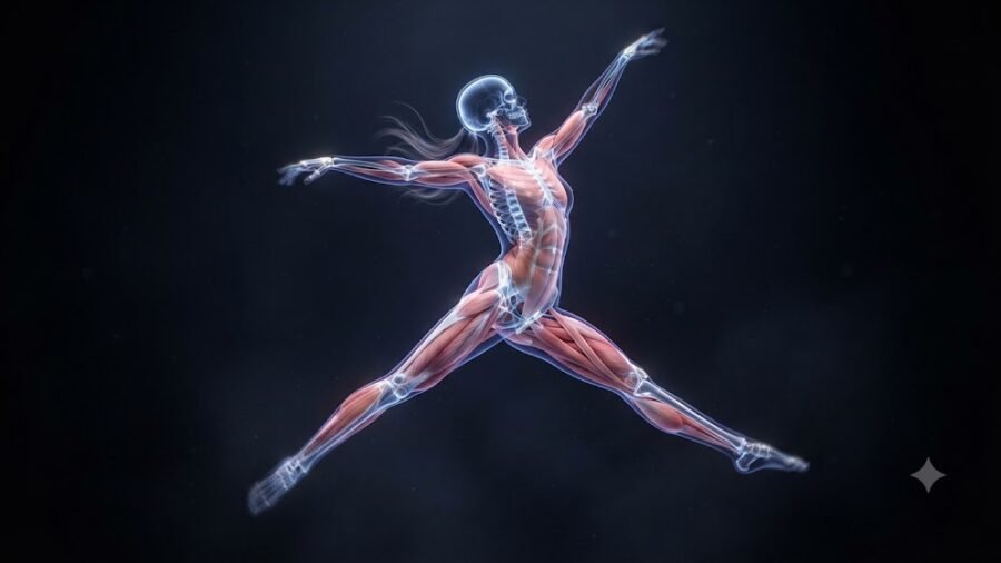 Ethereal Translucent Medical Visualisation of Musculature
