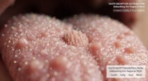 Macro Anatomy Map of Human Taste Buds