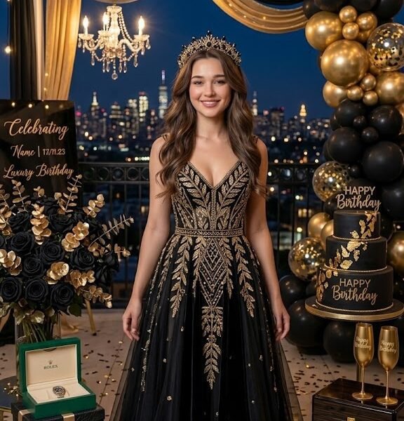 Birthday Black & Gold Luxury Theme