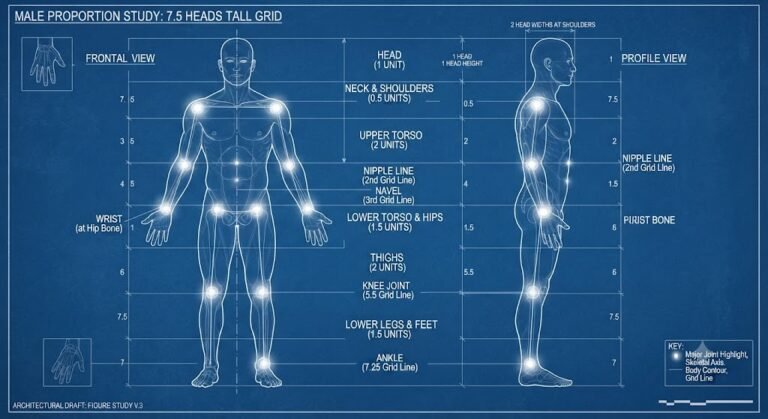 Proportion Grid and Skeletal Landmarks