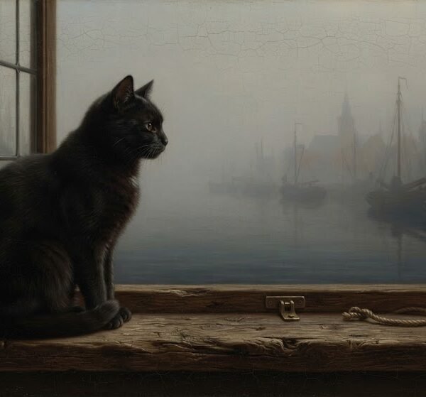 Dutch Golden Age Sailor Cat by Window