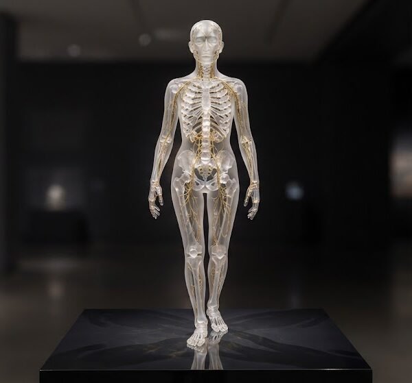 Translucent Glass Full Body Anatomical Model