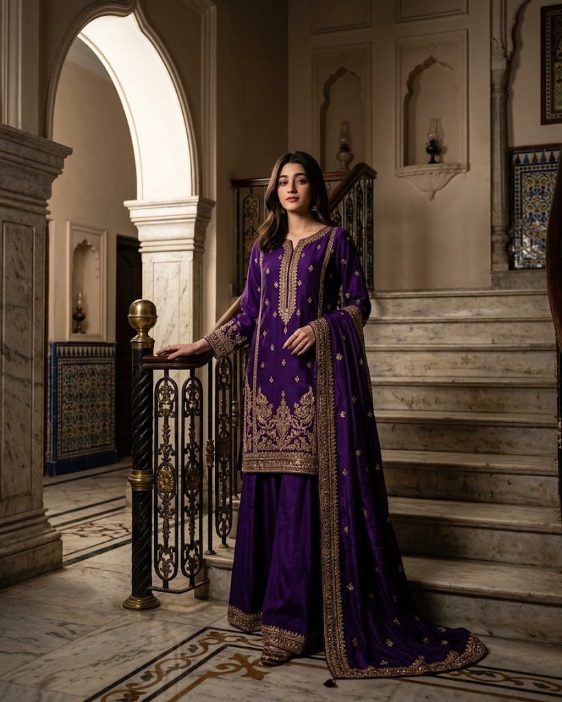 Royal Purple Palace Portrait
