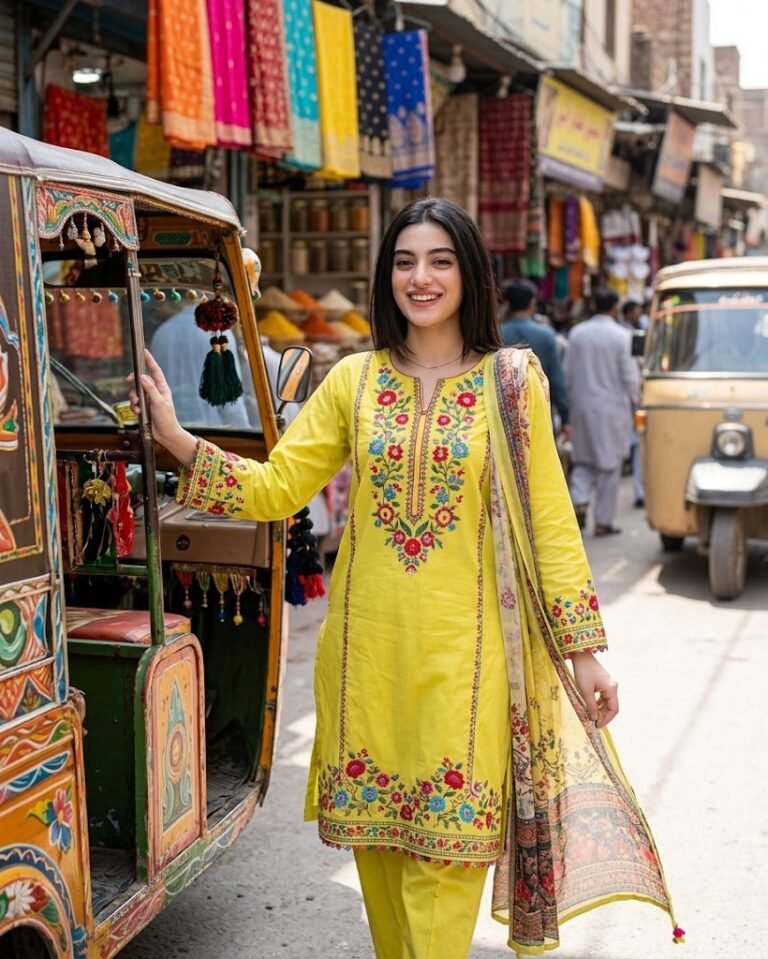 Lemon Yellow Rickshaw Street