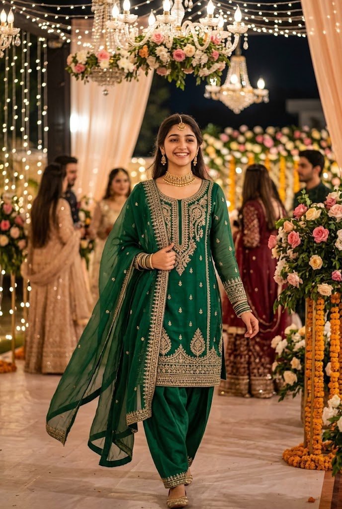 Emerald Green Festive Style