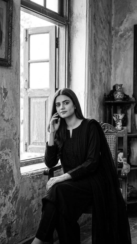Black-and-White Classic Portrait