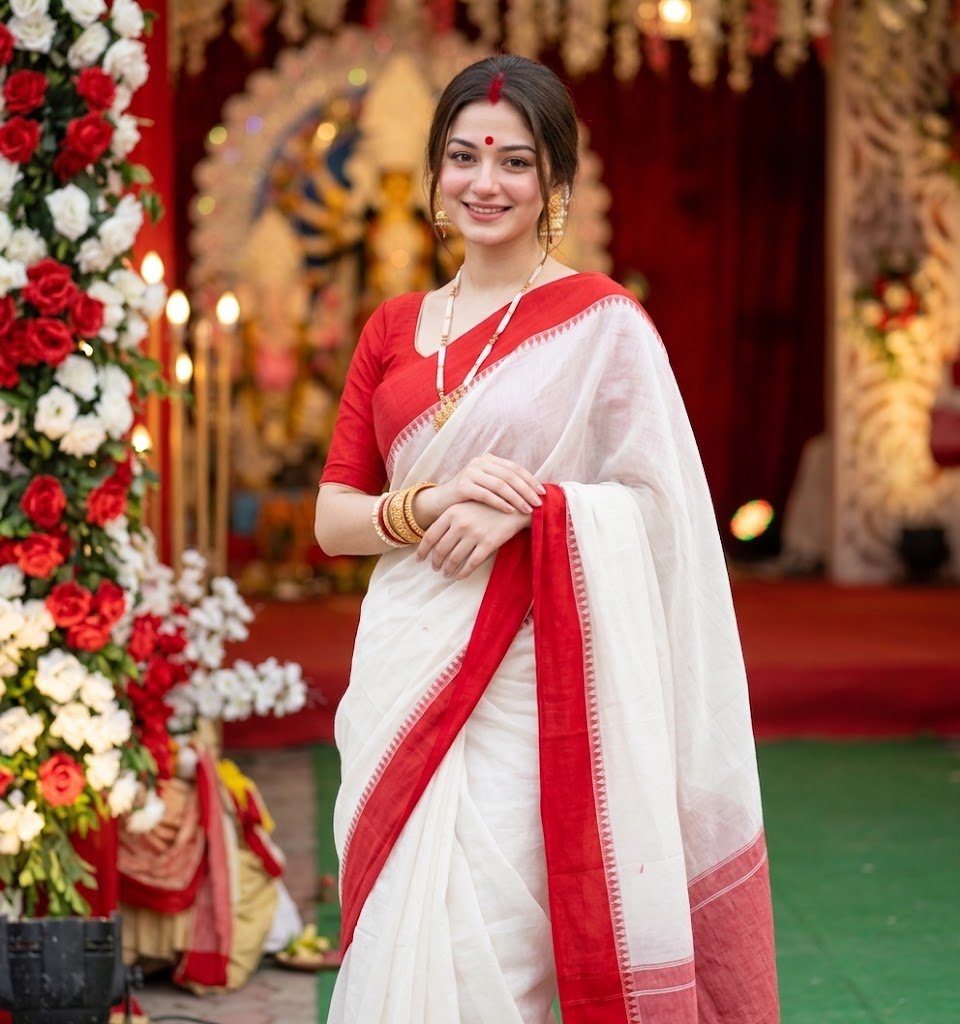 Bengali Laal Paar Saree — Timeless Tradition