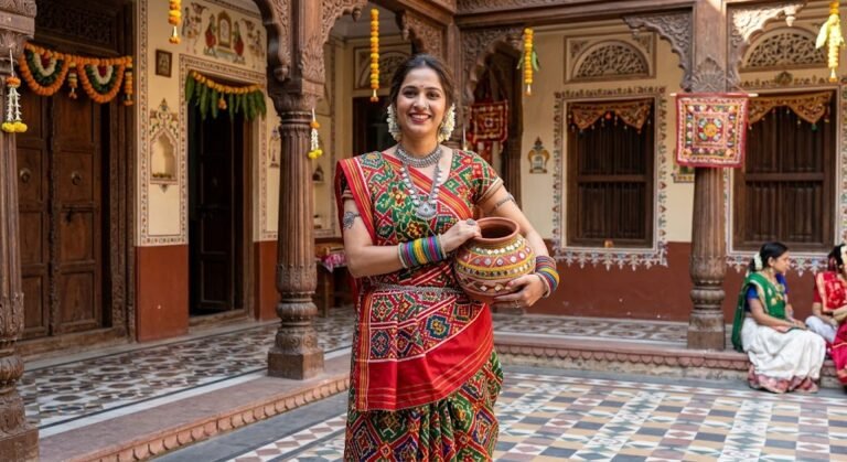 Vibrant Gujarati Patola Saree