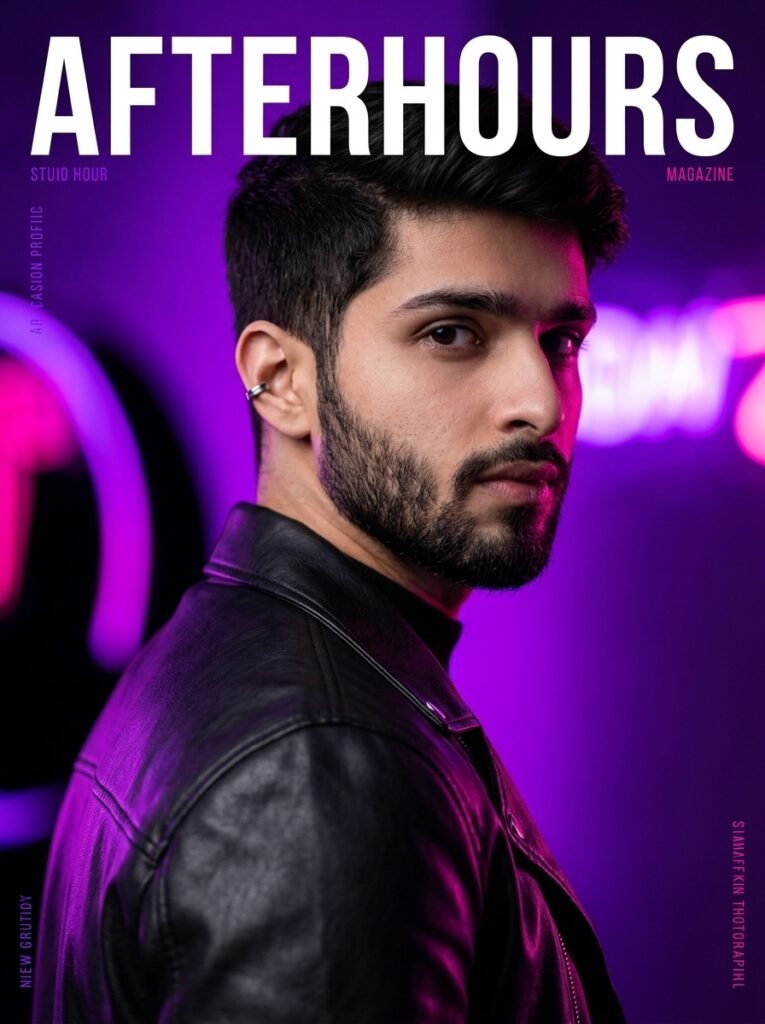 Violet Frequency — Neon Night Editorial