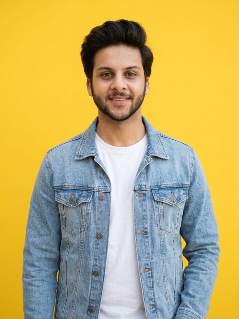 Sunshine Yellow Casual Portrait for Boys
